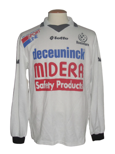 KSV Roeselare 1999-00 Home shirt MATCH ISSUE/WORN #7 Steev Yousfi