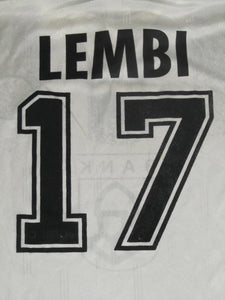 Club Brugge 1996-97 Away shirt MATCH ISSUE/WORN UEFA Cup #17 Hervé Nzelo-Lembi