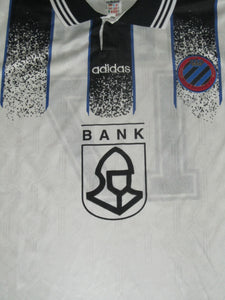 Club Brugge 1996-97 Away shirt MATCH ISSUE/WORN UEFA Cup #17 Hervé Nzelo-Lembi