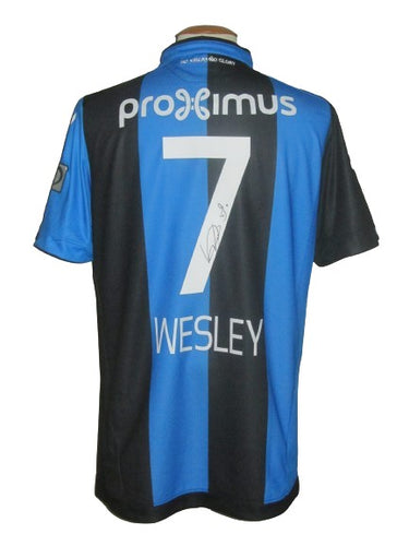 Club Brugge 2017-18 Home shirt XL #7 Wesley Moraes *signed & mint*