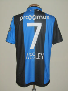 Club Brugge 2017-18 Home shirt XL #7 Wesley Moraes *signed & mint*
