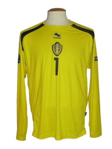 Rode Duivels 2010-11 Euro Qualifiers Keeper shirt PLAYER ISSUE #1