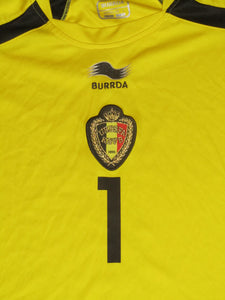 Rode Duivels 2010-11 Euro Qualifiers Keeper shirt PLAYER ISSUE #1