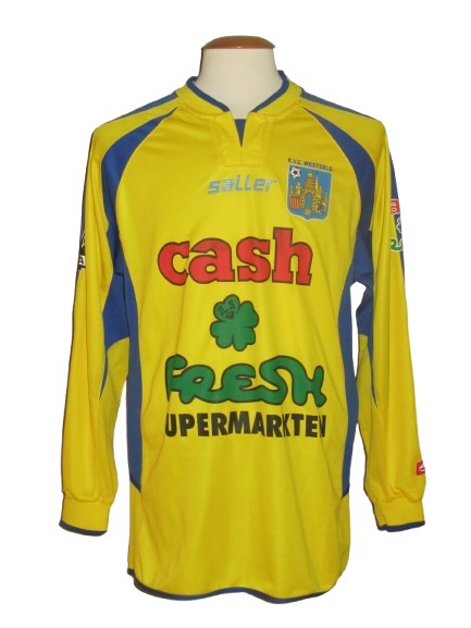 KVC Westerlo 2005-06 Home shirt MATCH ISSUE/WORN #14 Michael Modubi