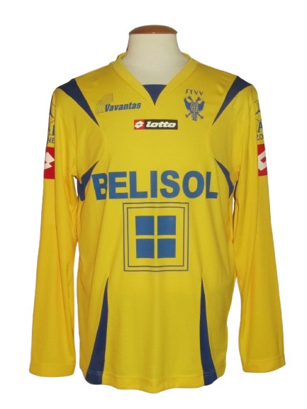 Sint-Truiden VV 2008-09 Home shirt MATCH ISSUE/WORN #9 Peter Van Houdt
