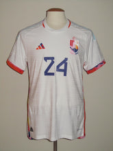 Load image into Gallery viewer, Rode Duivels 2022-24 Away shirt MATCH ISSUE/WORN #24 Luis Openda vs Egypt