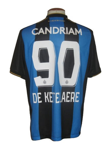 Club Brugge 2021-22 Home shirt UEFA Champions League L #90 Charles De Ketelaere *mint*