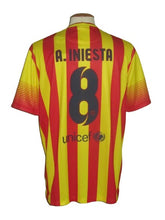 Load image into Gallery viewer, FC Barcelona 2013-15 Away shirt XL #8 Andres Iniesta *new with tags*