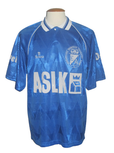 Eendracht Aalst 1991-92 Away shirt MATCH ISSUE/WORN #9 Ronald Van Peteghem