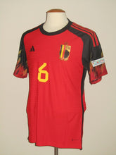 Load image into Gallery viewer, Rode Duivels 2022-24 Home shirt MATCH ISSUE/WORN EK U21 #6 Aster Vranckx