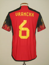 Load image into Gallery viewer, Rode Duivels 2022-24 Home shirt MATCH ISSUE/WORN EK U21 #6 Aster Vranckx