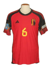 Load image into Gallery viewer, Rode Duivels 2022-24 Home shirt MATCH ISSUE/WORN EK U21 #6 Aster Vranckx