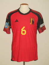 Load image into Gallery viewer, Rode Duivels 2022-24 Home shirt MATCH ISSUE/WORN EK U21 #6 Aster Vranckx