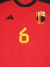 Load image into Gallery viewer, Rode Duivels 2022-24 Home shirt MATCH ISSUE/WORN EK U21 #6 Aster Vranckx