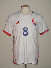 Load image into Gallery viewer, Rode Duivels 2022-24 Away shirt MATCH ISSUE/WORN U21 #8 Mario Stroeykens