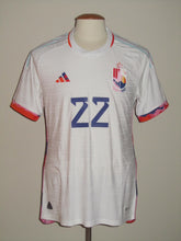 Load image into Gallery viewer, Rode Duivels 2022-24 Away shirt MATCH ISSUE #22 Charles De Ketelaere vs Egypt