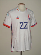 Load image into Gallery viewer, Rode Duivels 2022-24 Away shirt MATCH ISSUE #22 Charles De Ketelaere vs Egypt