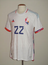 Load image into Gallery viewer, Rode Duivels 2022-24 Away shirt MATCH ISSUE #22 Charles De Ketelaere vs Egypt