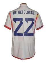 Load image into Gallery viewer, Rode Duivels 2022-24 Away shirt MATCH ISSUE #22 Charles De Ketelaere vs Egypt