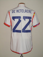 Load image into Gallery viewer, Rode Duivels 2022-24 Away shirt MATCH ISSUE #22 Charles De Ketelaere vs Egypt