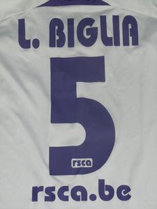 RSC Anderlecht 2007-08 Away shirt L #5 Lucas Biglia