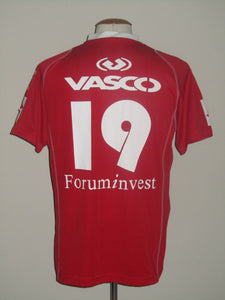 Kortrijk KV 2008-09 Home shirt MATCH ISSUE/WORN #19 Olivier Fontenette
