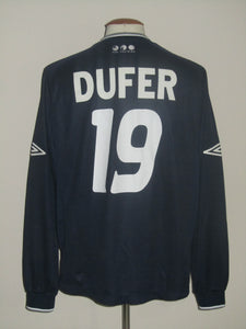 RCS Charleroi 2001-02 Away shirt MATCH ISSUE/WORN #19 Grégory Dufer