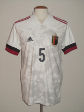 Load image into Gallery viewer, Rode Duivels 2020-22 Away shirt MATCH ISSUE/WORN U21 #5 Arthur Theate