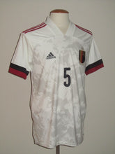 Load image into Gallery viewer, Rode Duivels 2020-22 Away shirt MATCH ISSUE/WORN U21 #5 Arthur Theate