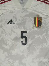 Load image into Gallery viewer, Rode Duivels 2020-22 Away shirt MATCH ISSUE/WORN U21 #5 Arthur Theate