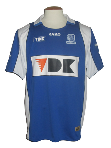 KAA Gent 2007-08 Home shirt MATCH ISSUE/WORN #2 Dario Smoje