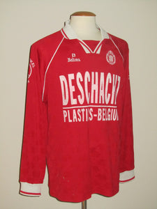 KSC Lokeren 1994-96 Alternate shirt MATCH ISSUE/WORN #10 *damaged*