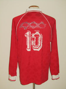 KSC Lokeren 1994-96 Alternate shirt MATCH ISSUE/WORN #10 *damaged*