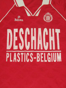 KSC Lokeren 1994-96 Alternate shirt MATCH ISSUE/WORN #10 *damaged*