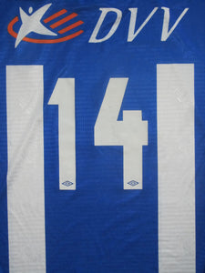 KAA Gent 1998-99 Home shirt MATCH ISSUE/WORN #14 Thomas Chatelle *signed*