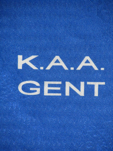 KAA Gent 1998-99 Home shirt MATCH ISSUE/WORN #14 Thomas Chatelle *signed*