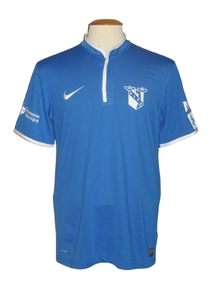 CS Visé 2013-14 Home shirt MATCH ISSUE/WORN #14 Jonathan Benteke