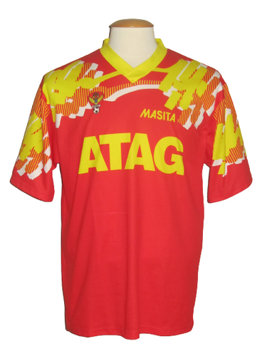 Germinal Ekeren 1993-94 Home shirt MATCH ISSUE/WORN #4 Mike Verstraeten