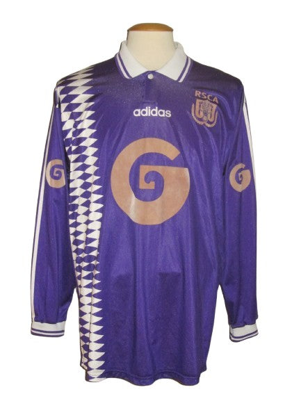 RSC Anderlecht 1994-95 Home shirt MATCH ISSUE/WORN #9