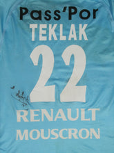 Load image into Gallery viewer, Royal Excel Mouscron 2007-09 Away shirt MATCH ISSUE/WORN #22 Alexandre Teklak *signed*