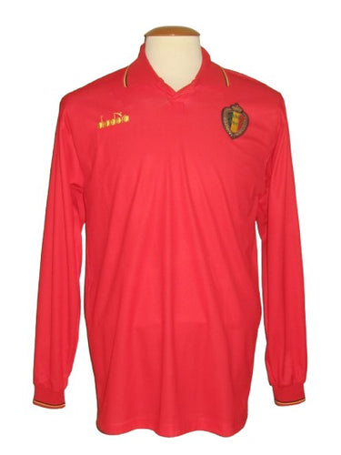 Rode Duivels 1992-93 Home shirt L/S M