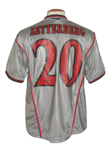 Olympiakos F.C. 2000-01 Away shirt L #20 Pär Zetterberg *mint*