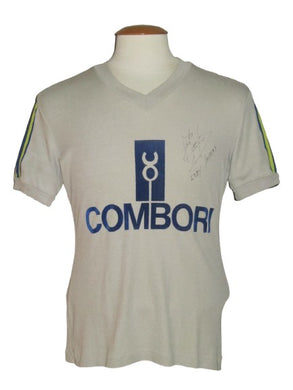 KSK Beveren 1977-79 Away shirt MATCH ISSUE/WORN #2 Eddy Jaspers *signed*