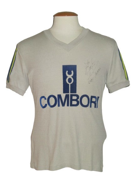 KSK Beveren 1977-79 Away shirt MATCH ISSUE/WORN #2 Eddy Jaspers *signed*