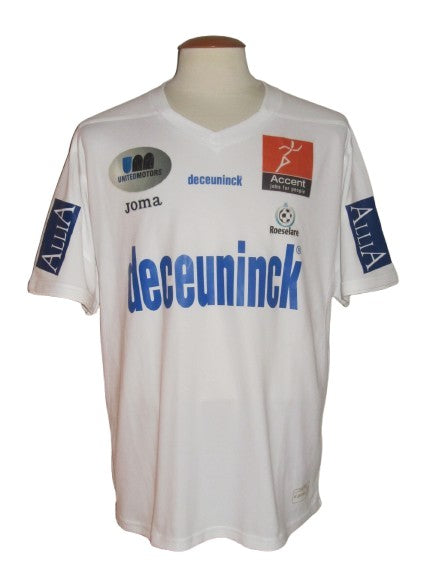 KSV Roeselare 2008-09 Home shirt MATCH ISSUE/WORN #17