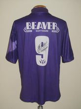 Load image into Gallery viewer, Germinal Beerschot 2001-02 Home shirt MATCH ISSUE #9 Marc Degryse vs Charleroi *last game &amp; signed**