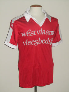 KSV Waregem 1981-82 Home shirt MATCH ISSUE/WORN Cup final #14 vs THOR Waterschei
