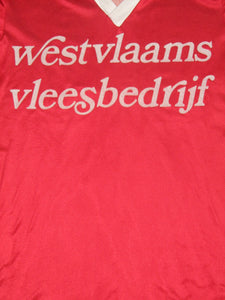KSV Waregem 1981-82 Home shirt MATCH ISSUE/WORN Cup final #14 vs THOR Waterschei