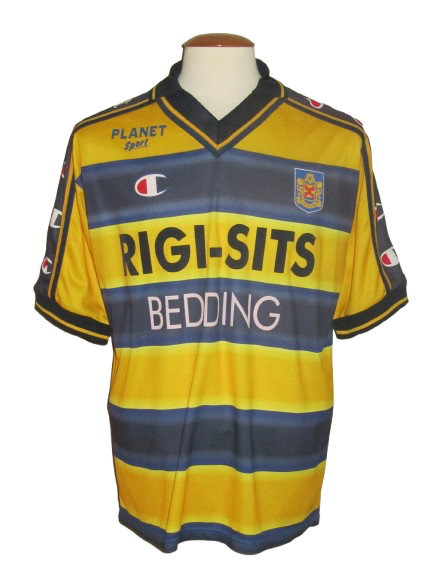 KSK Beveren 2001-02 Home shirt MATCH ISSUE/WORN #16 David Grondin
