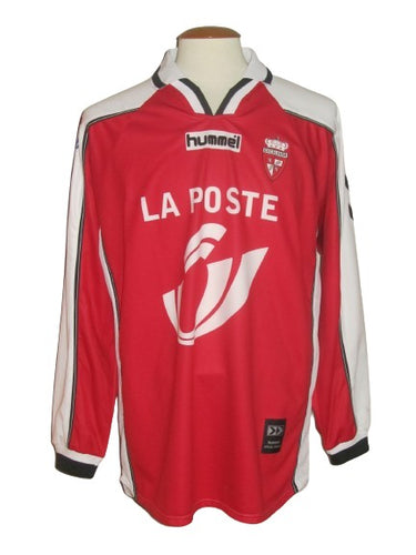 Royal Excel Mouscron 2002-03 Home shirt L/S MATCH ISSUE/WORN 